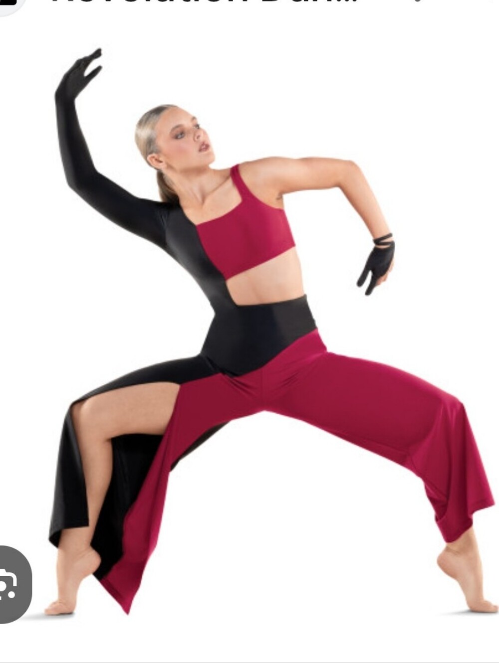 Tenth HouseColorblock One-Shoulder Jumpsuit in Black and Pink, ~ Size 12-14